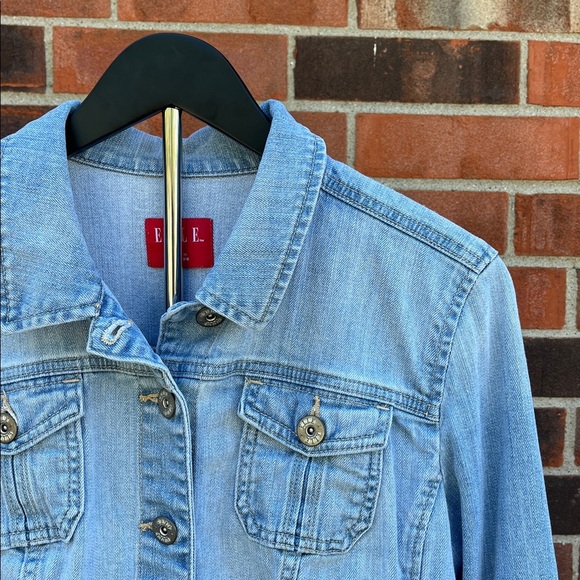 Elle Light Blue Jean Jacket 90’s - Picture 8 of 8